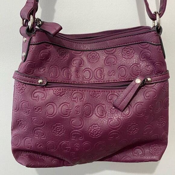 Purple leather gussaci bag - Picture 6 of 10